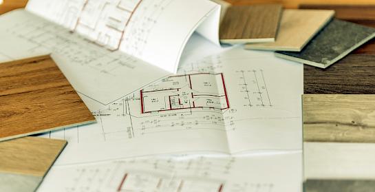 Materialmuster und Planungsunterlagen Fussbodentechnik